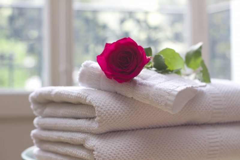 chambre-hote-LES SALLES SUR VERDON-min_towel_rose_clean_care_salon_spa_white_bath-731641